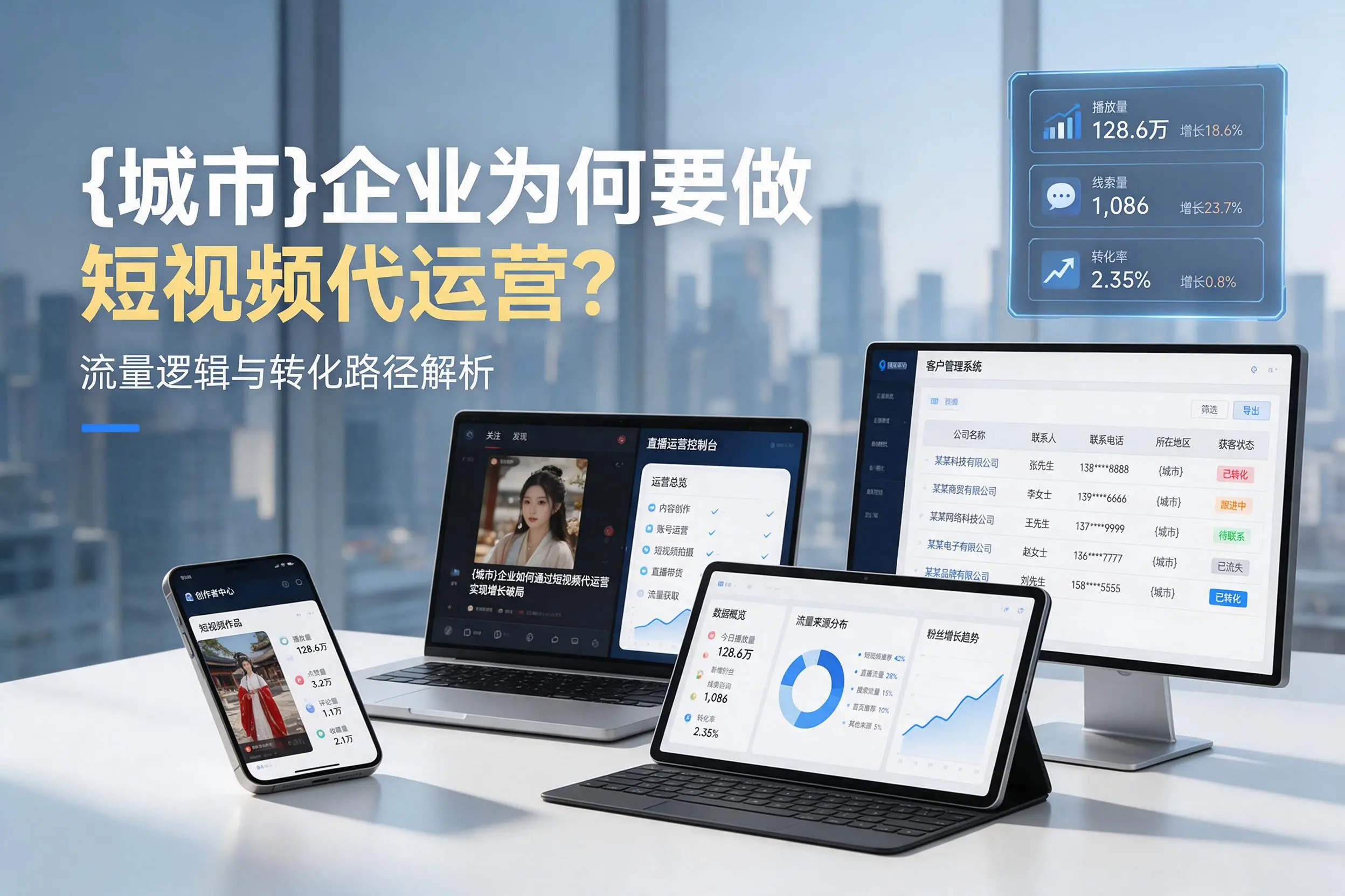 嘉兴企业为何要做短视频代运营?流量逻辑与转化路径解析