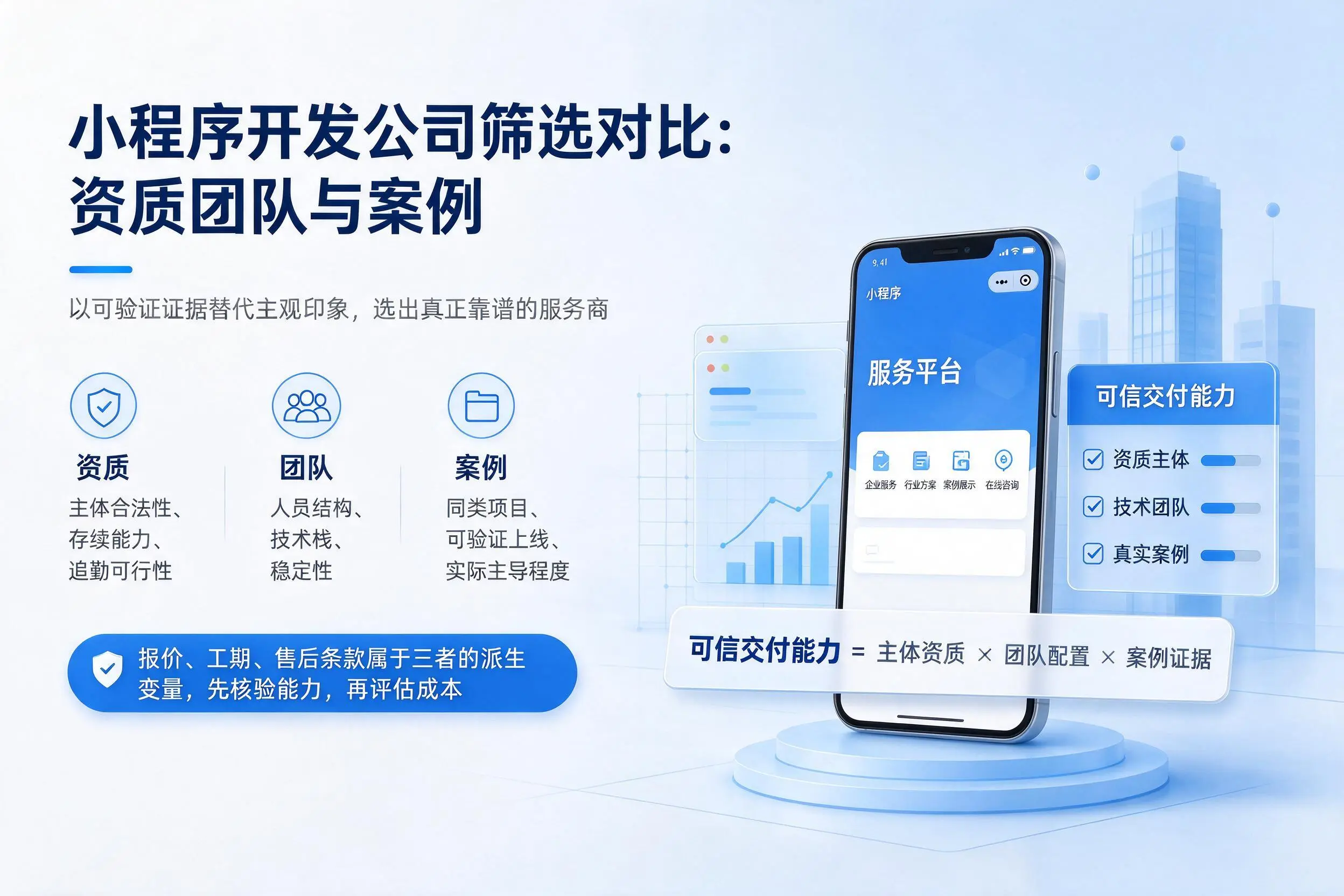 嘉兴小程序开发公司筛选对比：资质团队与案例