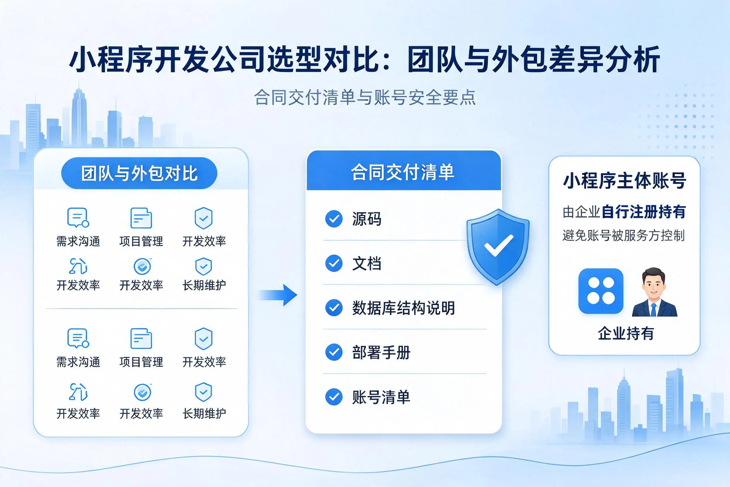 嘉兴小程序开发公司选型对比：团队与外包差异分析