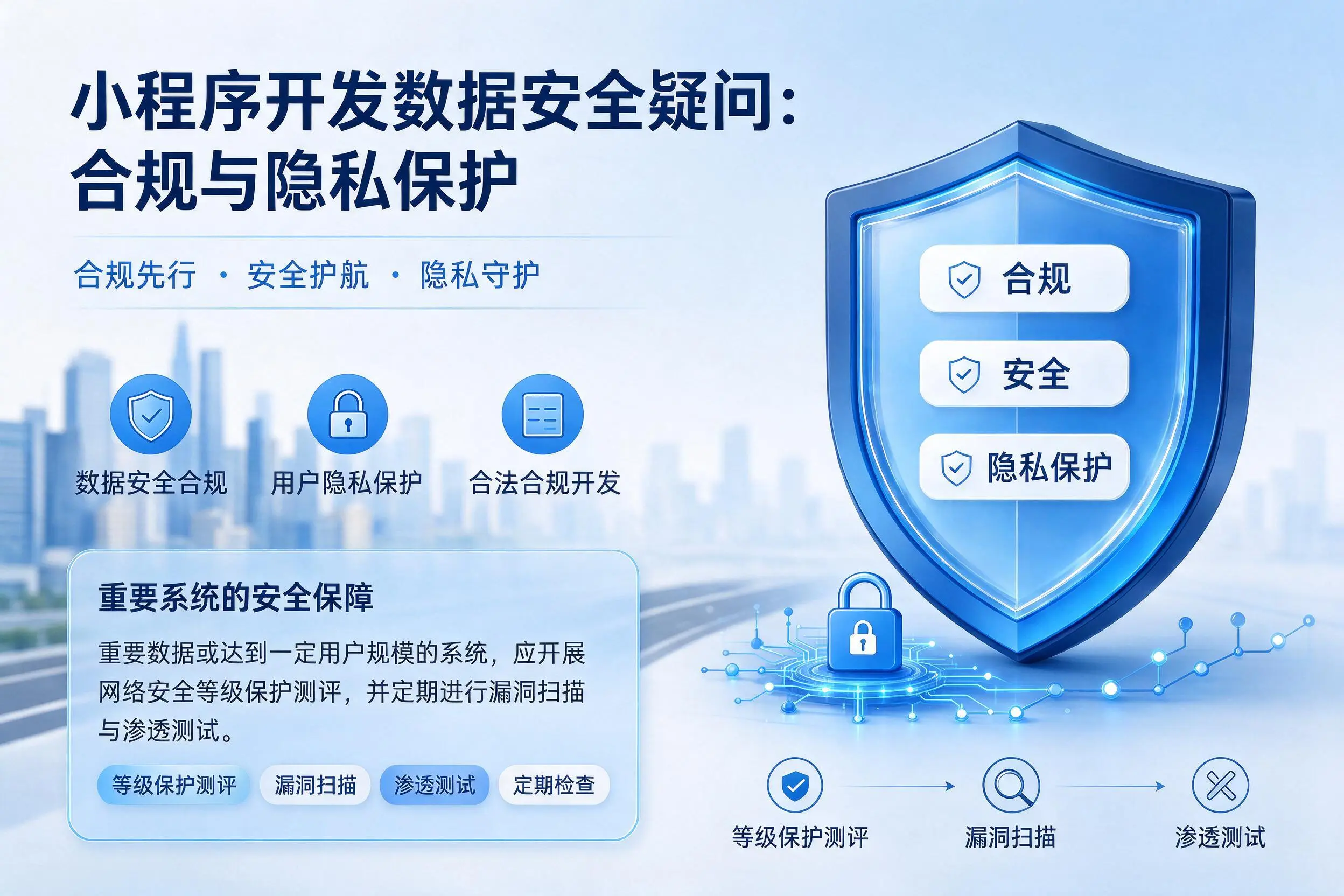 嘉兴小程序开发数据安全疑问:合规与隐私保护