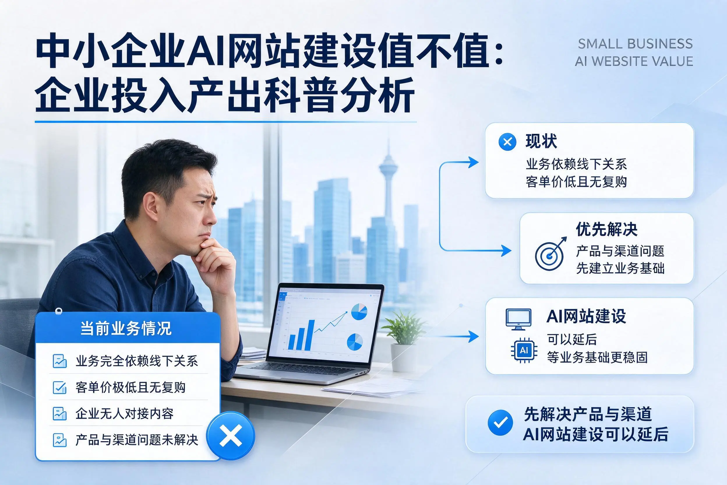 中小企业AI网站建设值不值：嘉兴企业投入产出科普分析