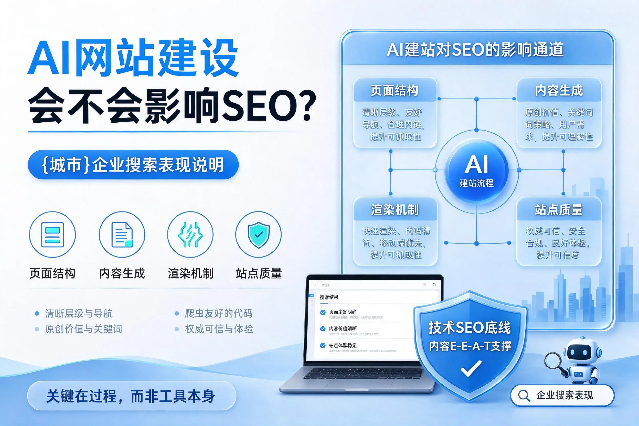 AI网站建设会不会影响SEO？嘉兴企业搜索表现说明