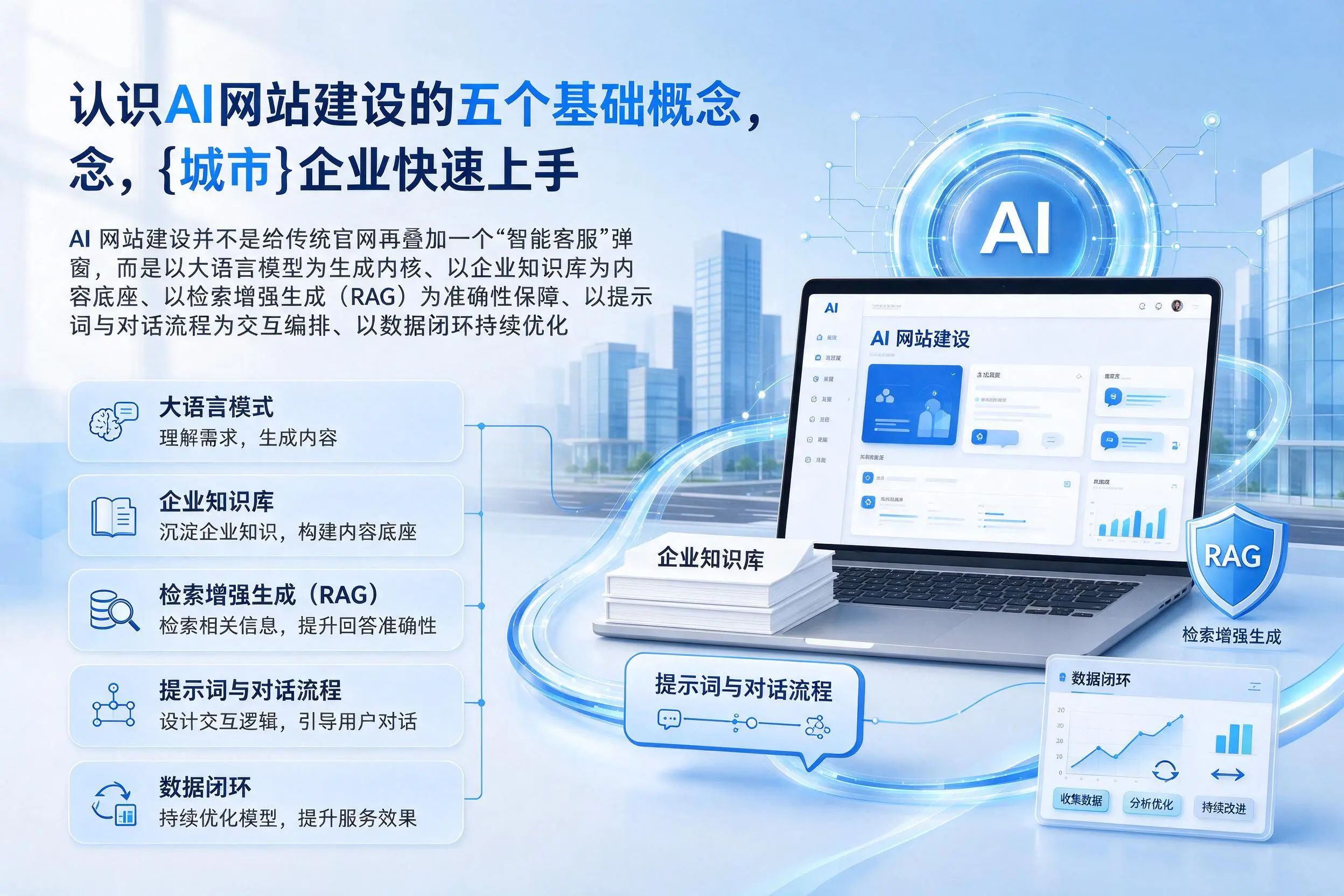 认识AI网站建设的五个基础概念，嘉兴企业快速上手
