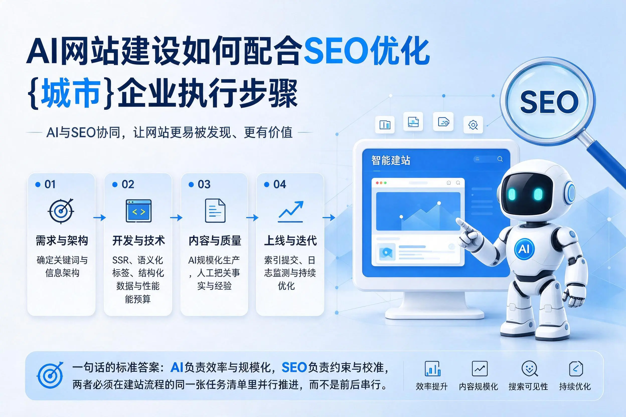 AI网站建设如何配合SEO优化,嘉兴企业执行步骤