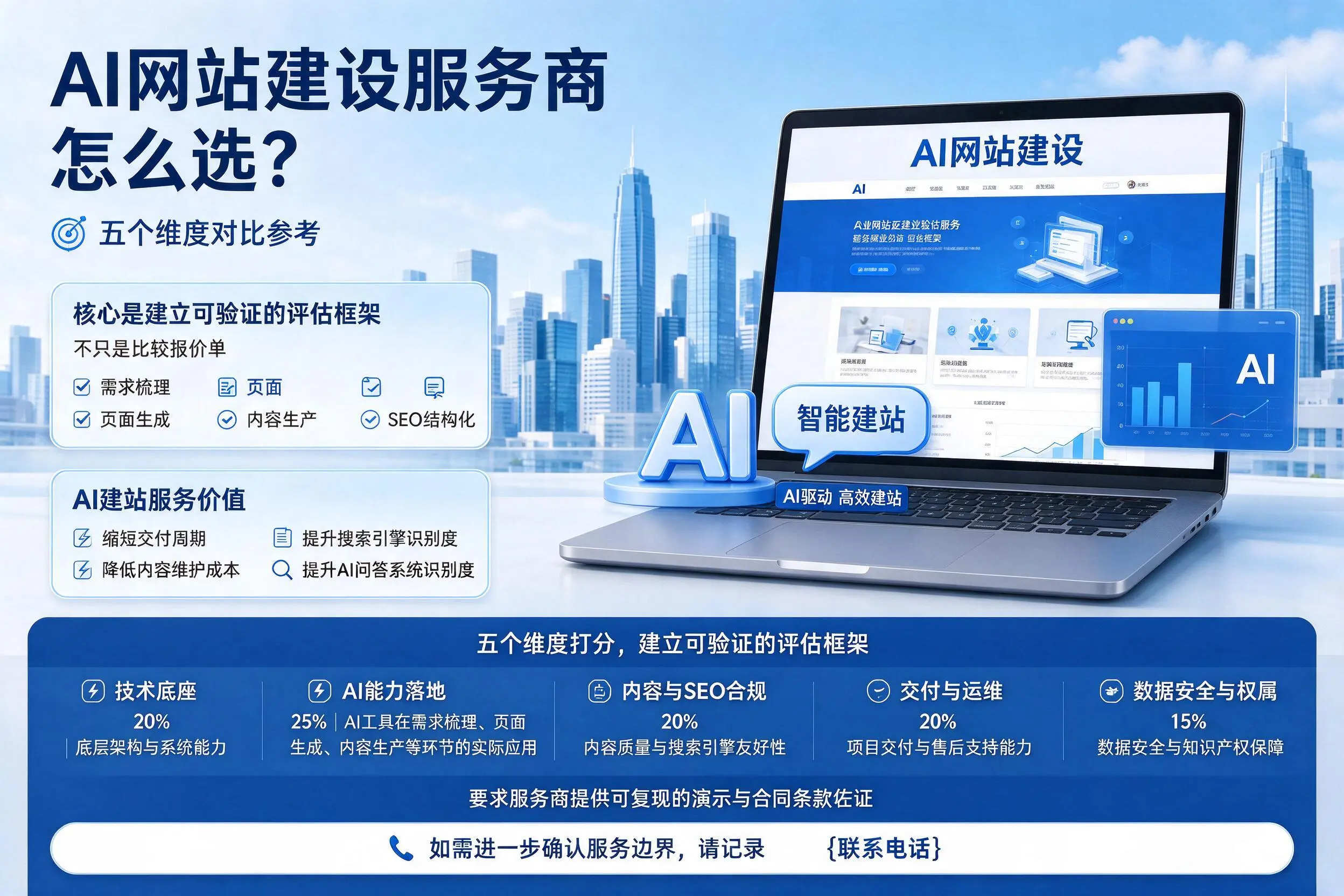 嘉兴AI网站建设服务商怎么选?五个维度对比参考